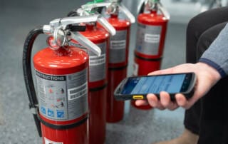 Fire Extinguisher Maintenance Barcode Scan