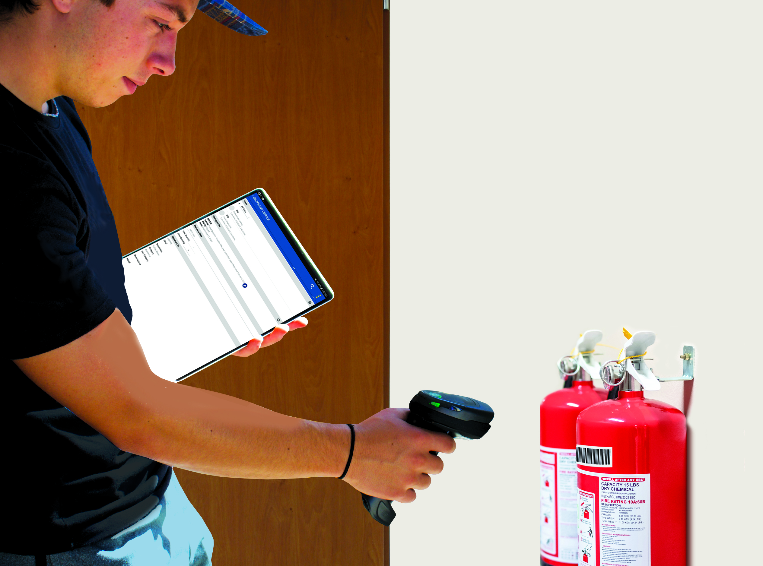 Mobile safety inspection app - on handheld device - for higher education