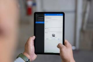 Fire Inspection Software on A Tablet