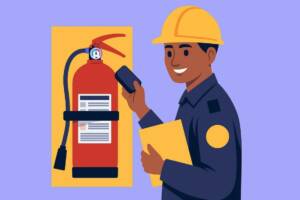 OSHA Inspecting a Fire Extinguisher-min fire and life safety inspections