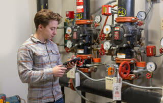 Sprinkler System Inspection with handheld scanner