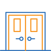 fire door inspection icon - higher education