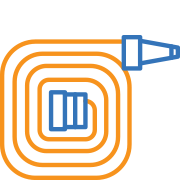 fire hose inspection icon