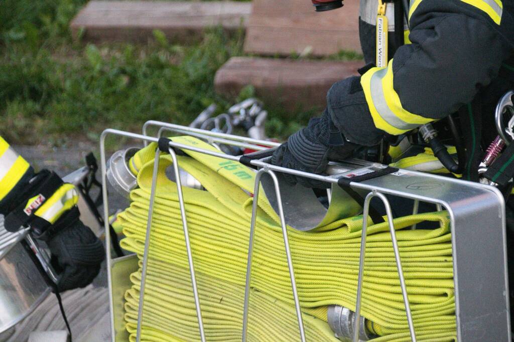 Fire Hose in Hamper Rack Fire Hose in Hamper Rack
