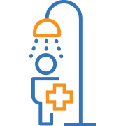 safety shower inspection icon
